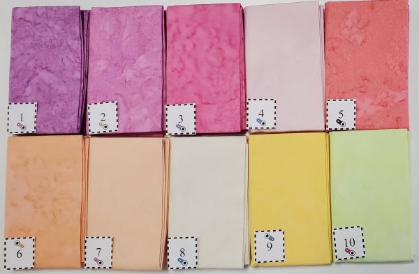 Robert Kaufman Fabrics Artisan Batiks: Prisma Dyes  by Lunn Studios. Individual Fat Quarters