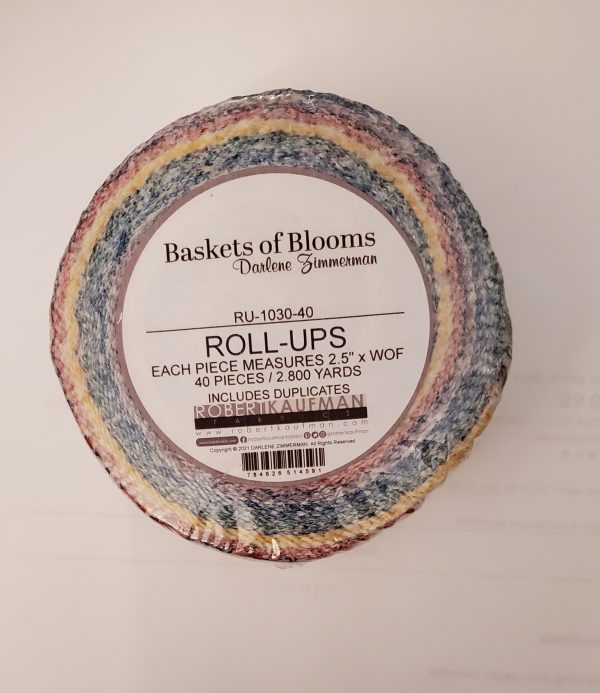 Robert Kaufman  BASKETS OF BLOOMS  by Darlene Zimmerman