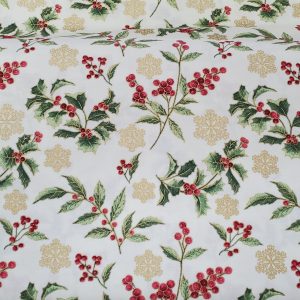 Benartex - Festive Holly Toss Celery
