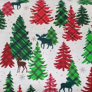 Benartex - Plaid Forest Cream
