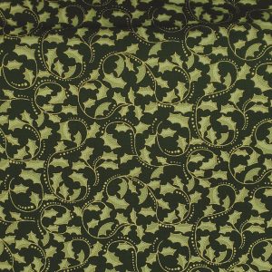 Benartex - Golden Leaf Scroll Ebony